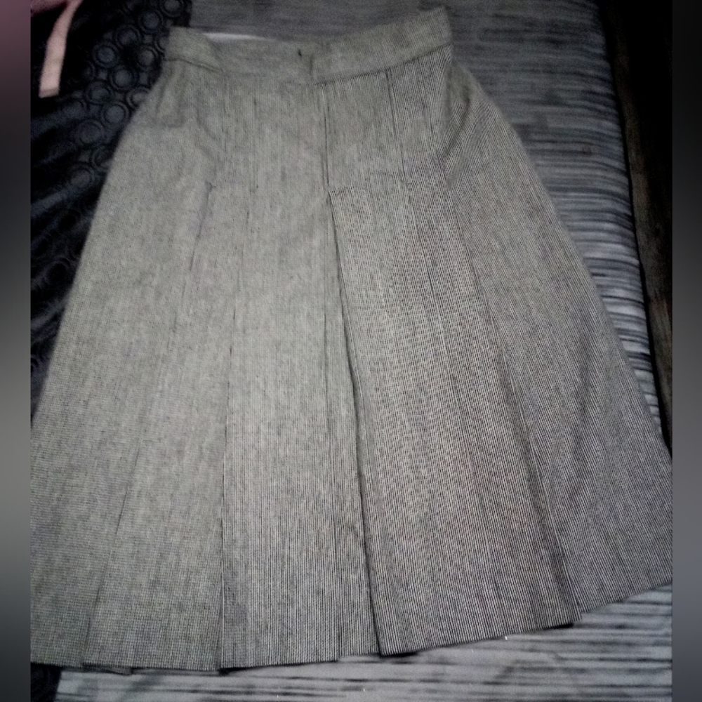🍀Classic Gray Women's Skirt Bt Evan Picone